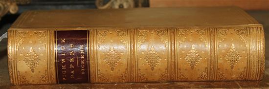 Dickens, Charles - The Pickwick Papers, 8vo, calf, Chapman & Hall, London, no date